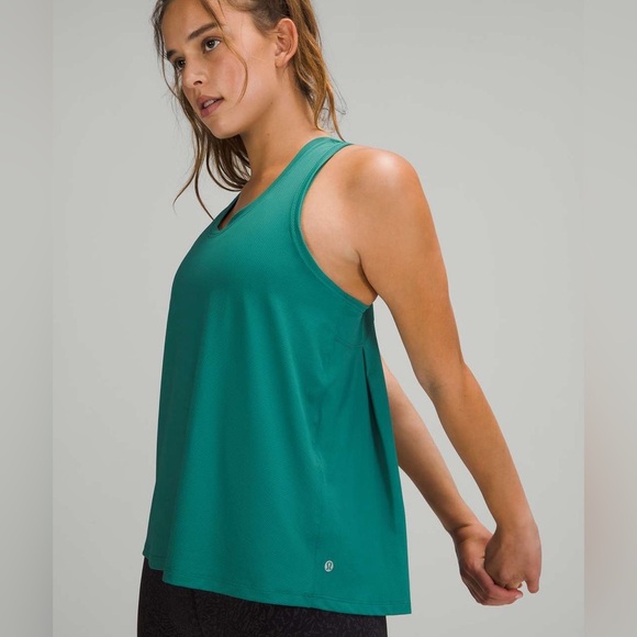 Lululemon Essential Tank *Train In Teal Lagoon Size 12 Racerback Gym Yoga - Picture 4 of 12